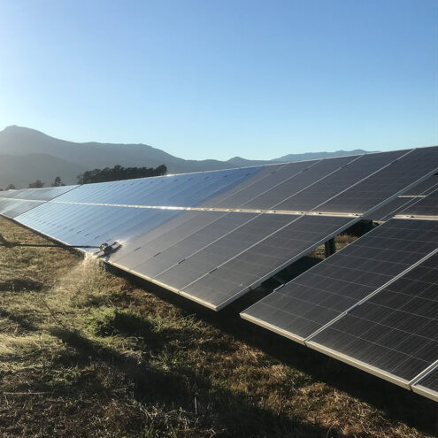 Nettoyage centrale photovoltaique