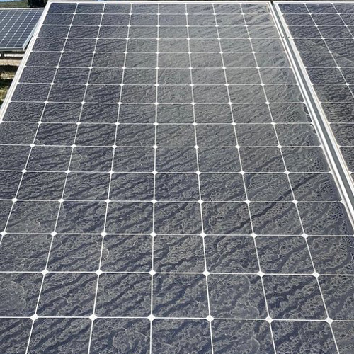Panneau solaire AVANT nettoayage